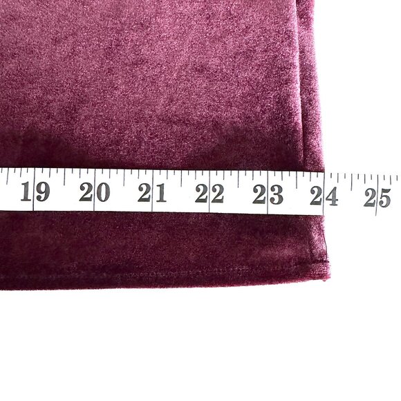 Lauren Ralph Lauren 1X BURGUNDY Velvet Flutter Sleeve Blouse Top Shirt - Picture 5 of 10